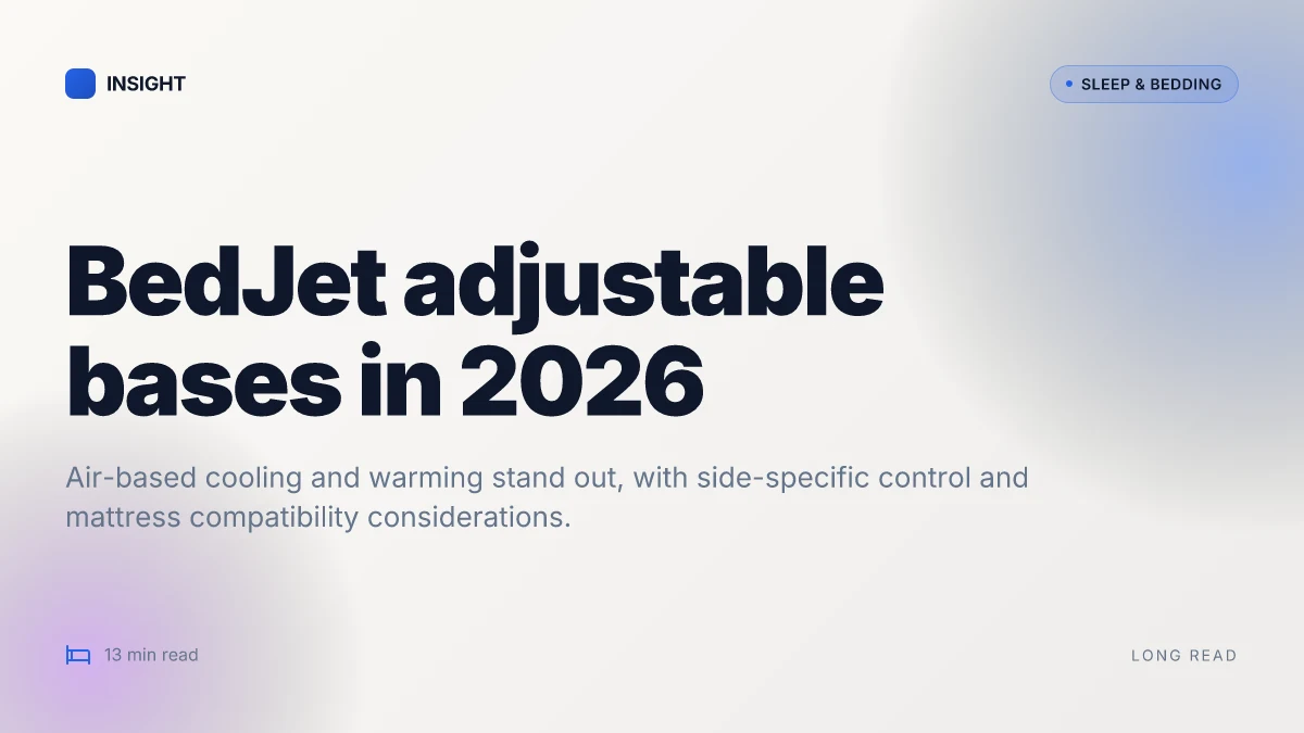 What makes BedJet adjustable bases stand out in 2026