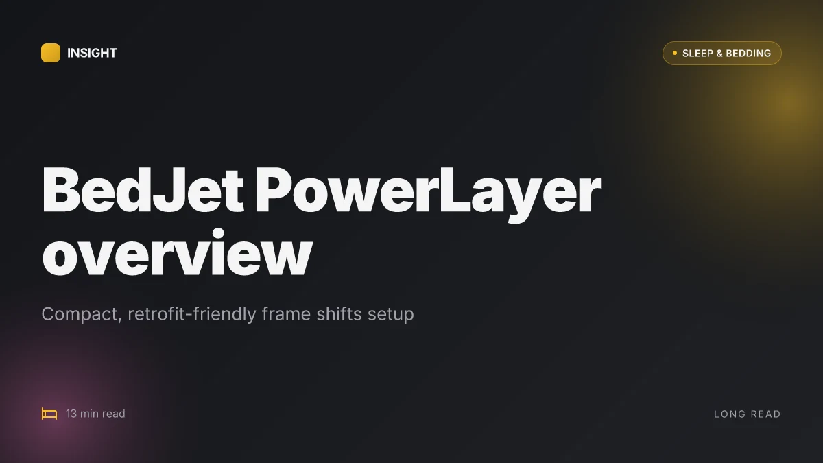 What is the BedJet PowerLayer, and how does its compact design change adjustable bed setups in 2026