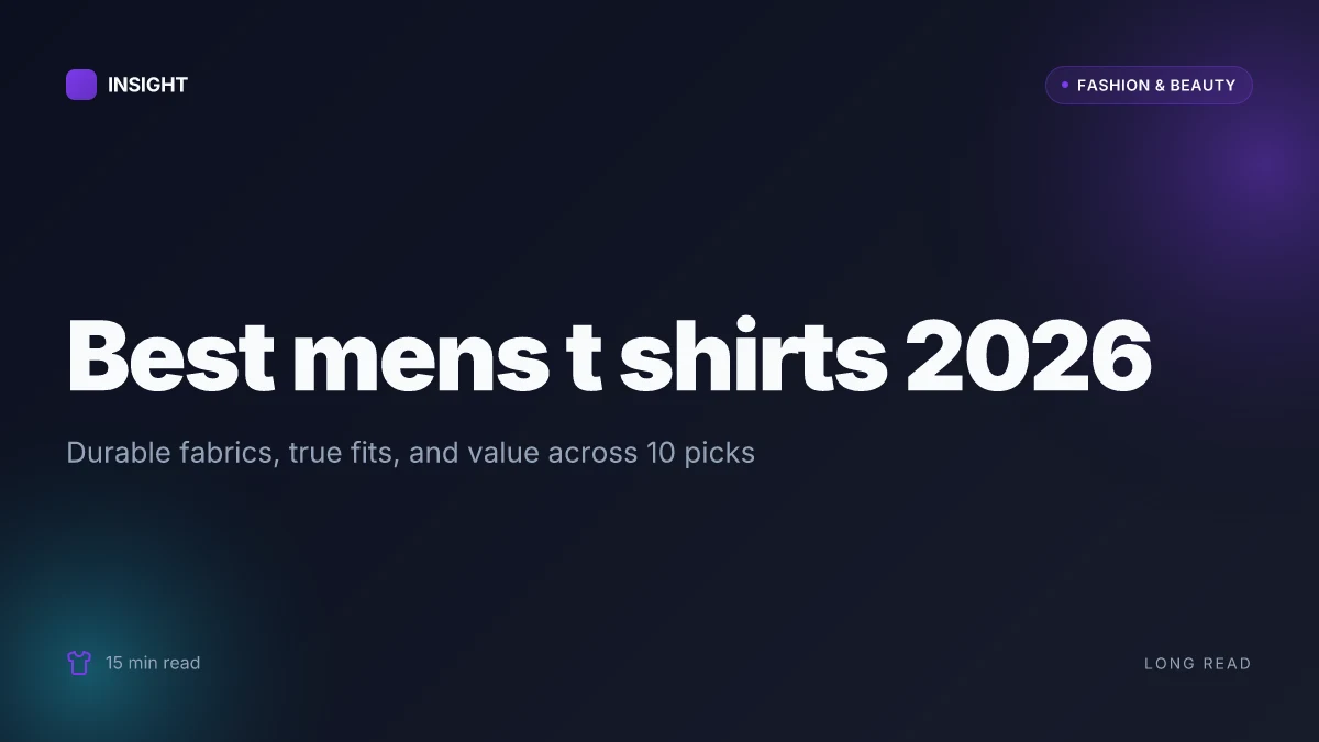 10 Best men's t shirts for 2026: durable fabrics, true fits, and value