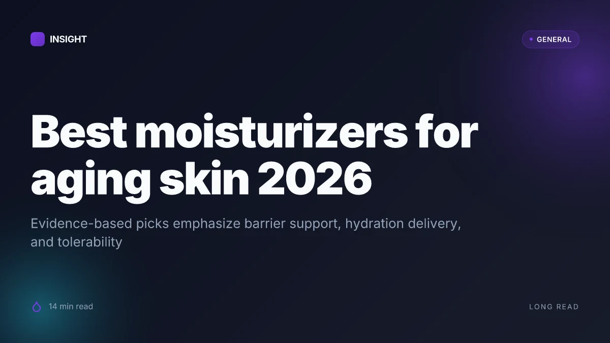 What are the best moisturizers for aging skin in 2026