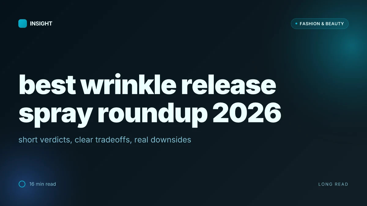 What is the best wrinkle release spray in 2026 and why it actually works