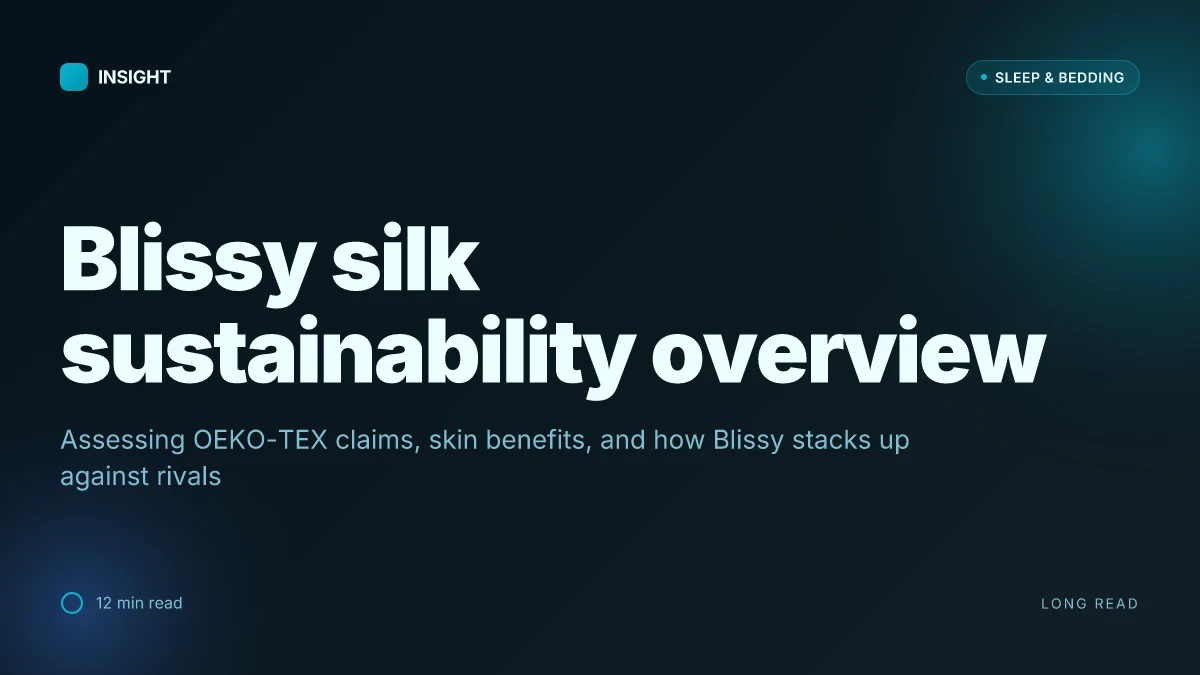 What makes Blissy silk stand out in sustainable luxury
