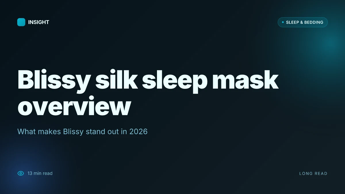 What makes a Blissys silk sleep mask worth trying in 2026