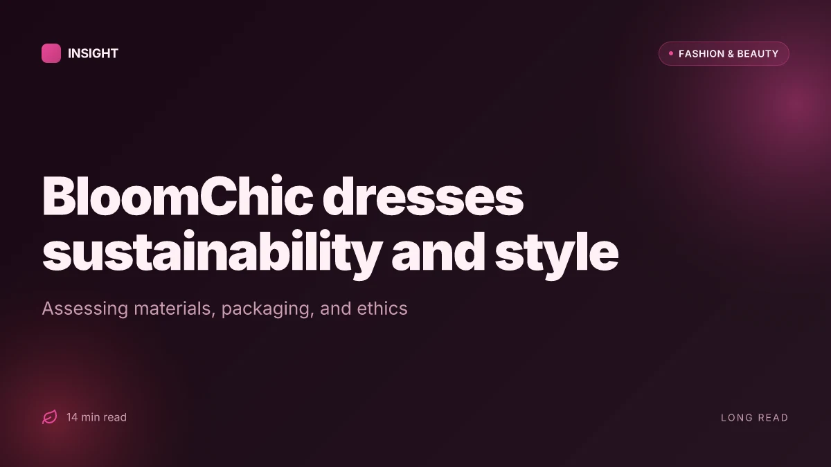 What BloomChic dresses for women get right on sustainability and style