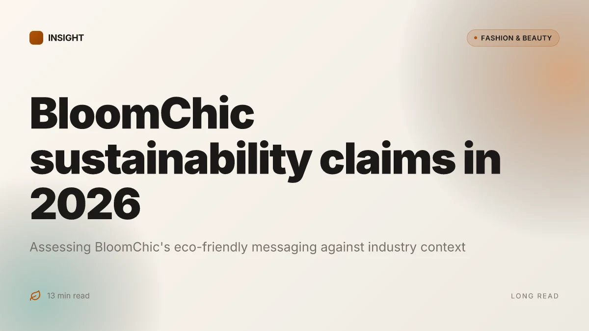 What makes BloomChic clothing stand out in sustainable fashion in 2026