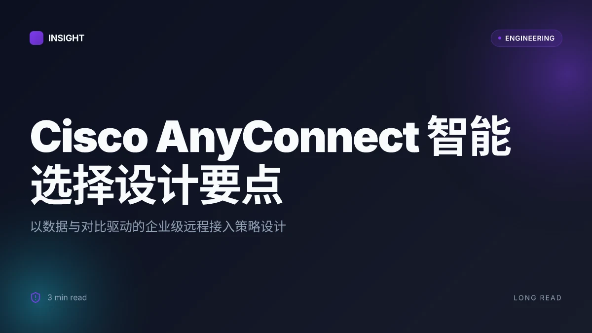 Cisco anyconnect vpn 智能选择与实操指南:全面解析与使用技巧