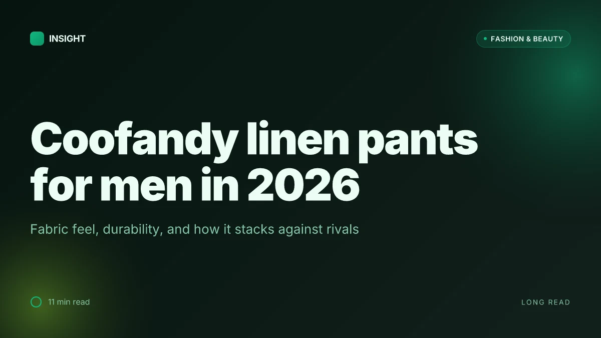 What makes Coofandy linen pants stand out for men in 2026