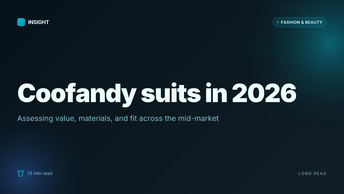 What makes Coofandy suits stand out in 2026 fashion