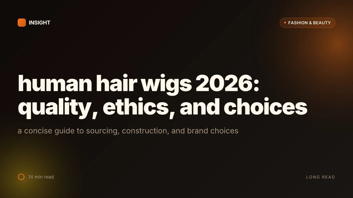 What makes a human hair wig stand out in 2026: quality, ethics, and consumer choices