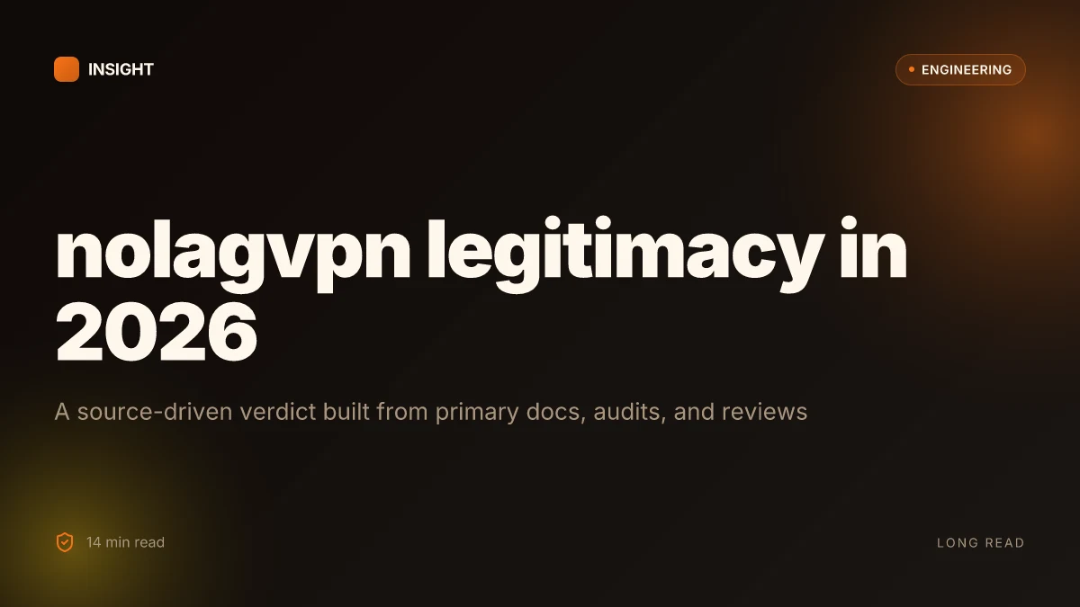 Is nolagvpn legit? a complete, evidence-based guide for 2026