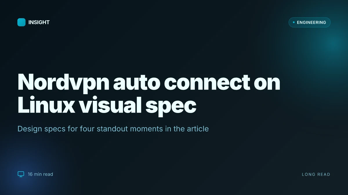 Nordvpn auto connect on Linux: your ultimate guide to seamless privacy and speed