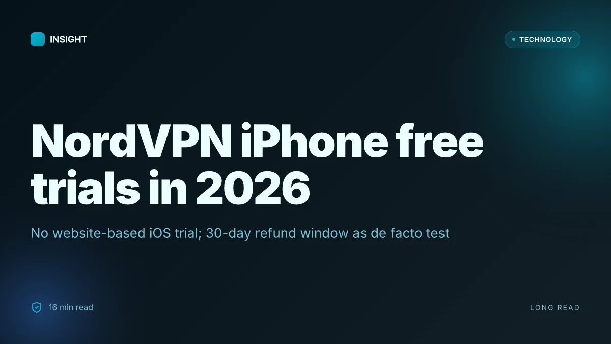 Does NordVPN have a free trial for iPhone in 2026 and what are the terms