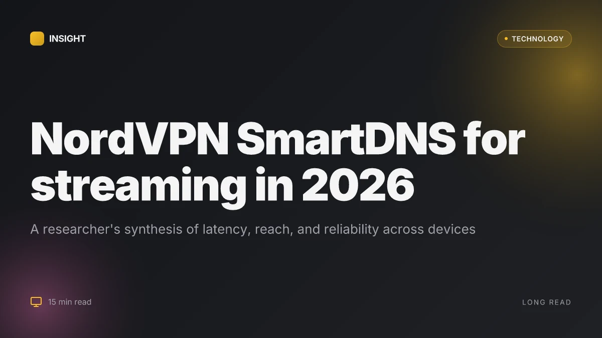 How to use NordVPN SmartDNS to unlock global content and optimize streaming in 2026