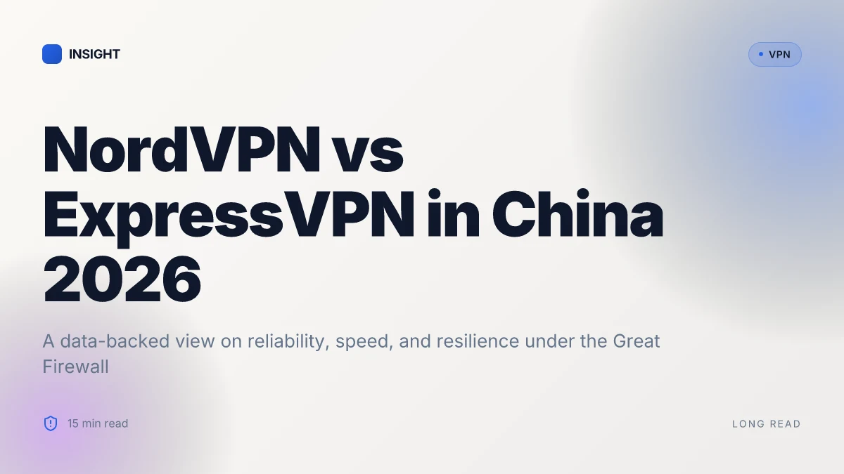 NordVPN vs ExpressVPN which VPN actually works in China in 2026