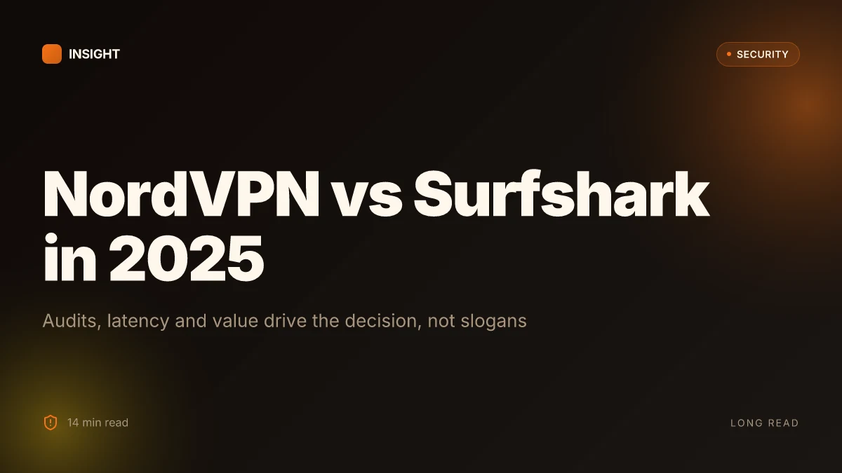 NordVPN vs Surfshark: a comprehensive up-to-date comparison for 2025