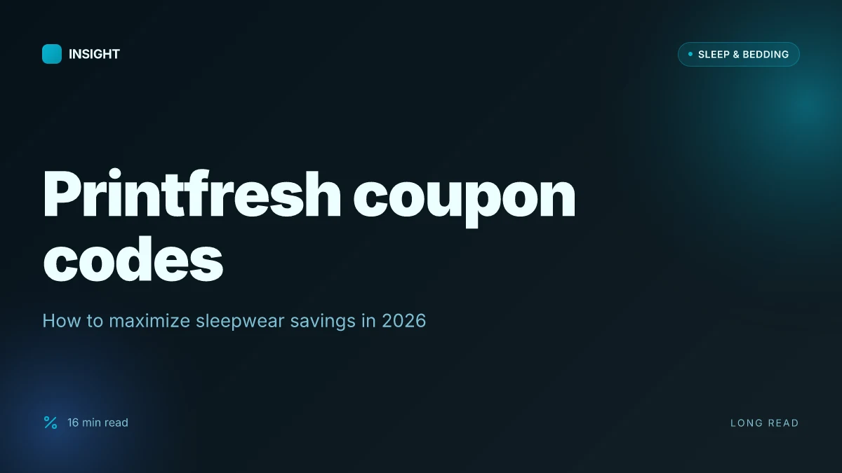 How printfresh coupon codes change the math of sleepwear