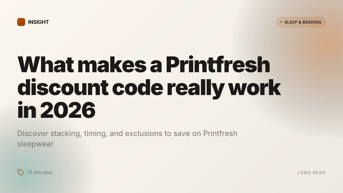 What makes a Printfresh discount code really work in 2026
