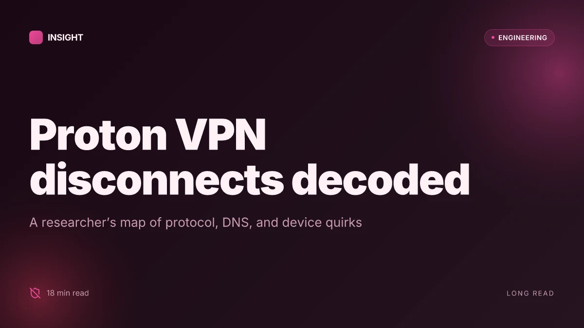 Why does Proton VPN keep disconnecting and how to fix it