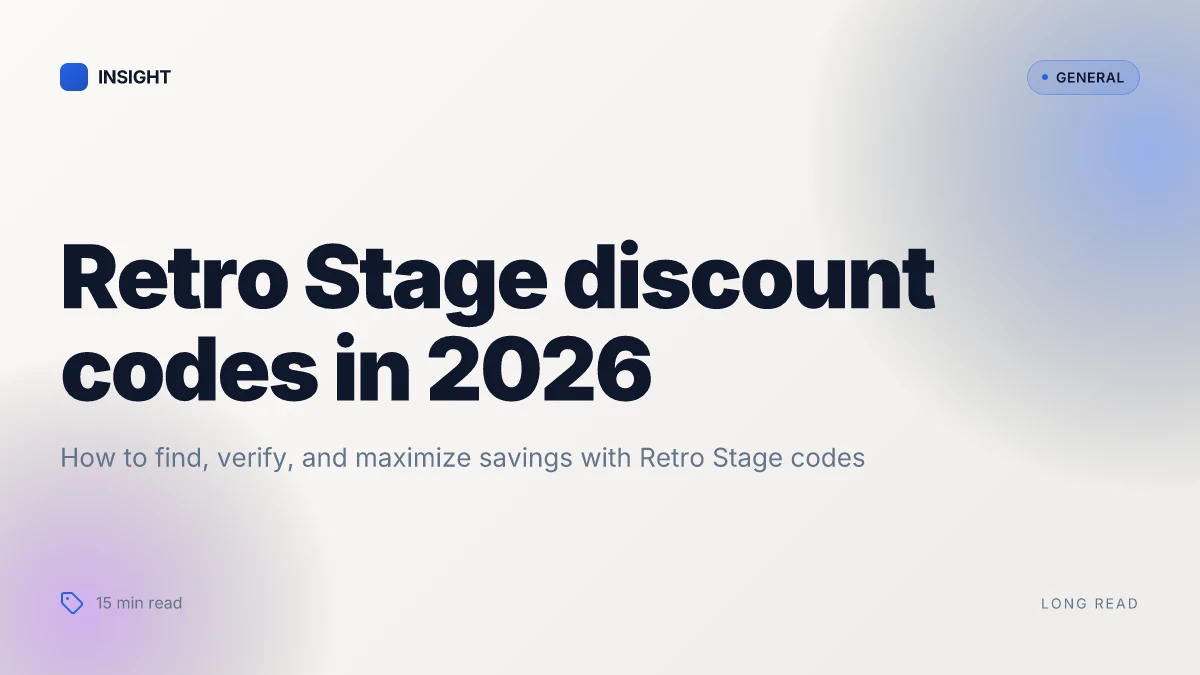 What makes Retro Stage discount codes actually work in 2026