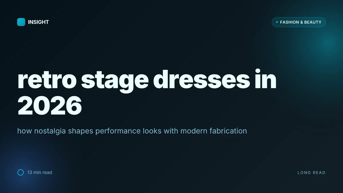What makes retro stage dresses stand out in 2026