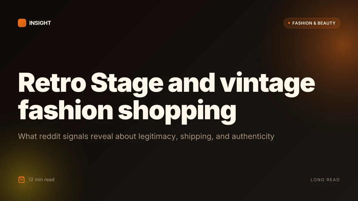 What retro stage on Reddit reveals about vintage fashion shopping and reputations