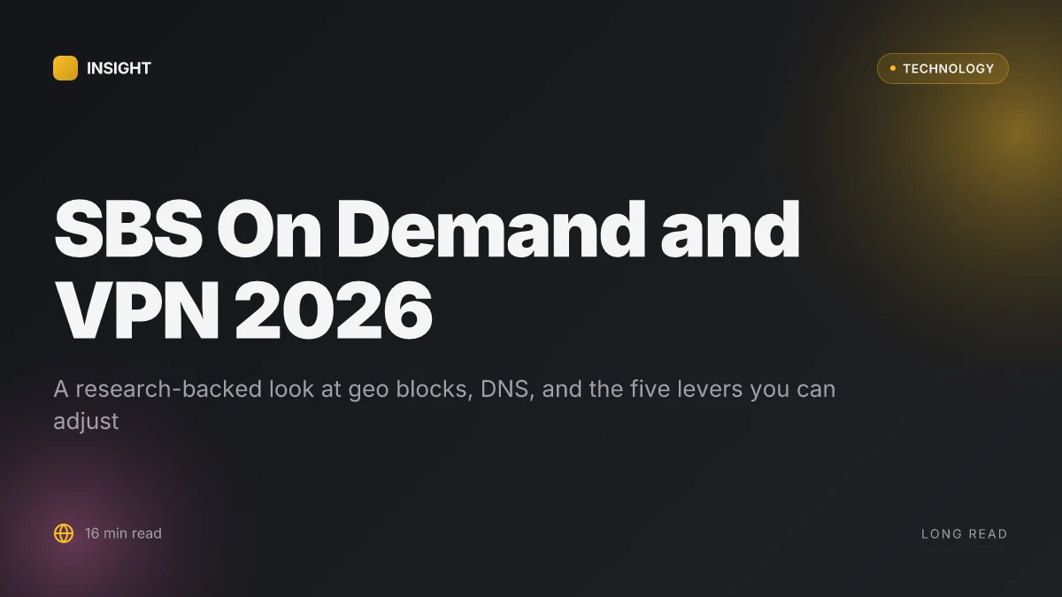 Why SBS On Demand not working with VPN in 2026 and how to fix it fast
