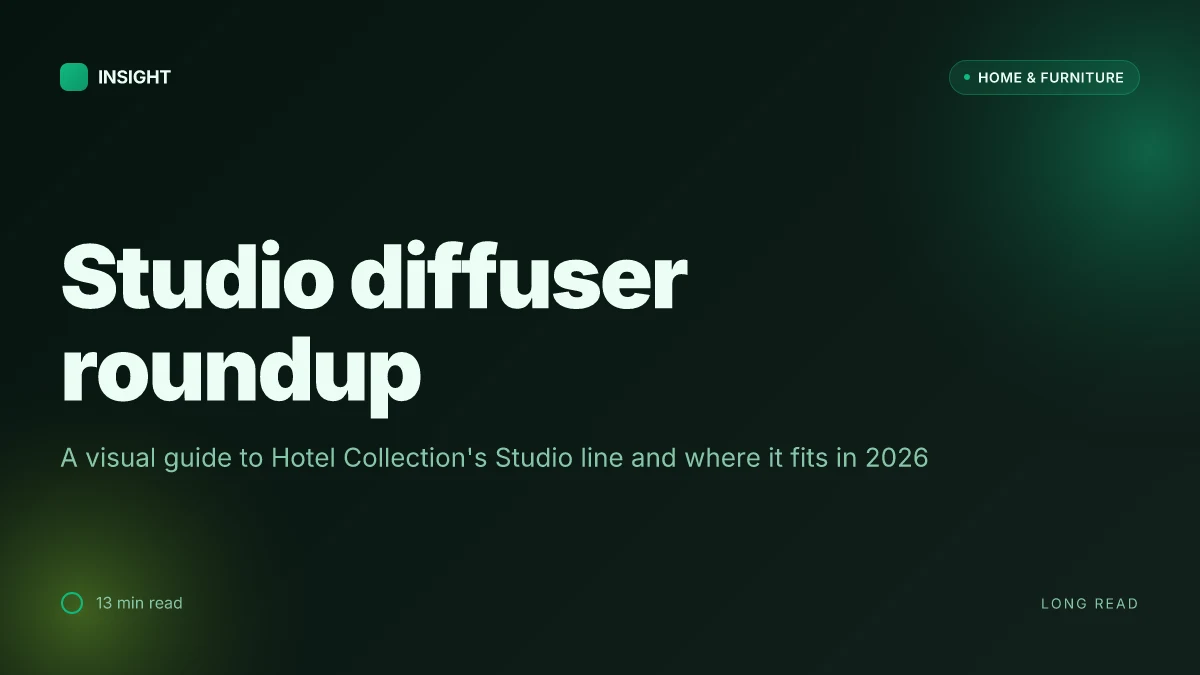 What makes the Studio Scent Diffuser from Hotel Collection stand out in 2026