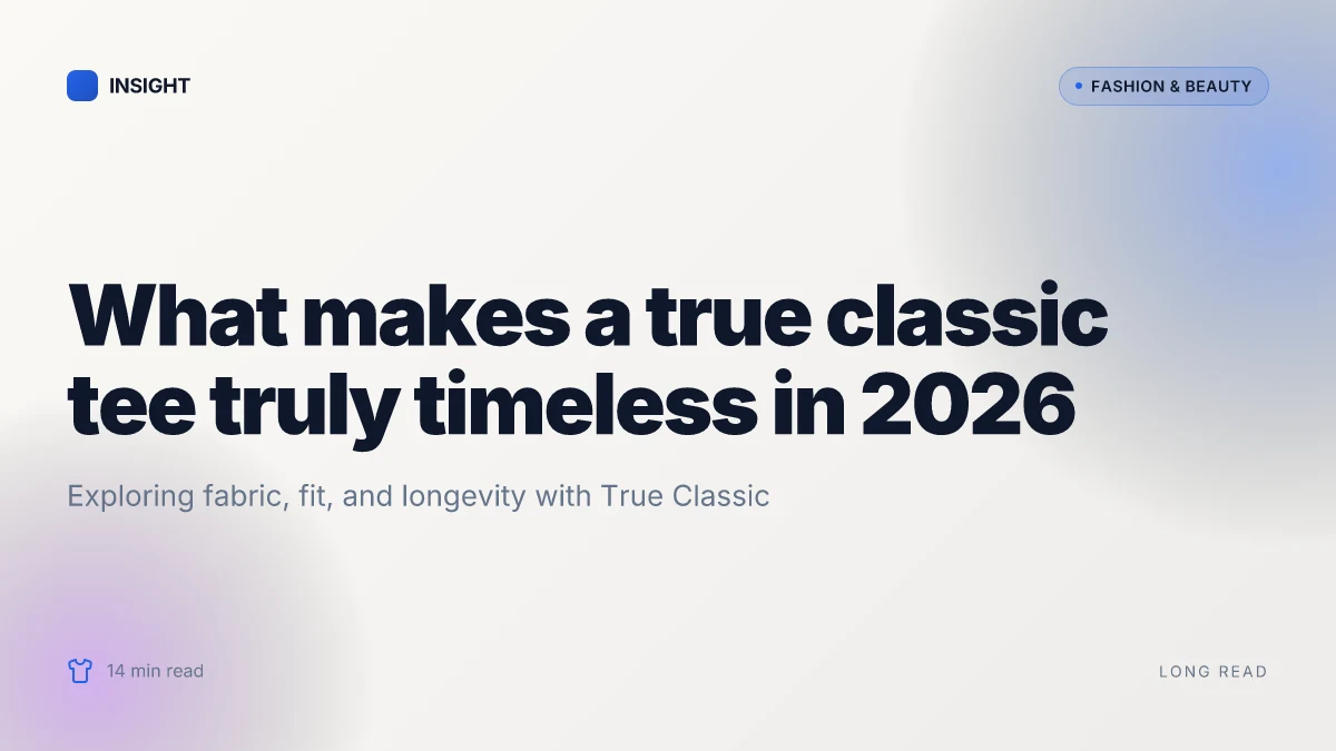 What makes a true classic tee truly timeless in 2026