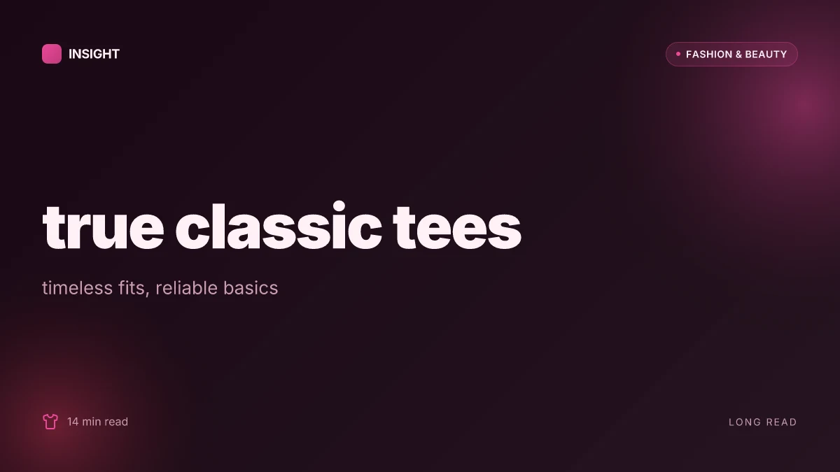What makes a true classic tee truly timeless for men in 2026