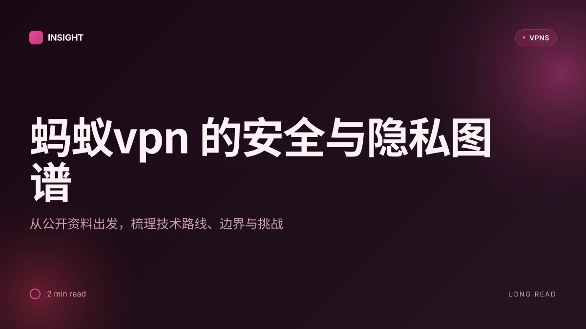 8 个角度评估蚂蚁VPN 在 2026 年的安全性与隐私影响
