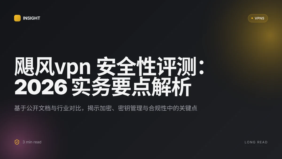 8 个角度评测飓风VPN 在 2026 的安全性与实践